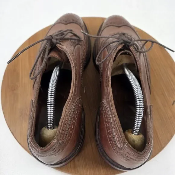 Allen Edmonds Neumok Brown Leather Cap Toe Shoes Sz 9.5D  display picture 1